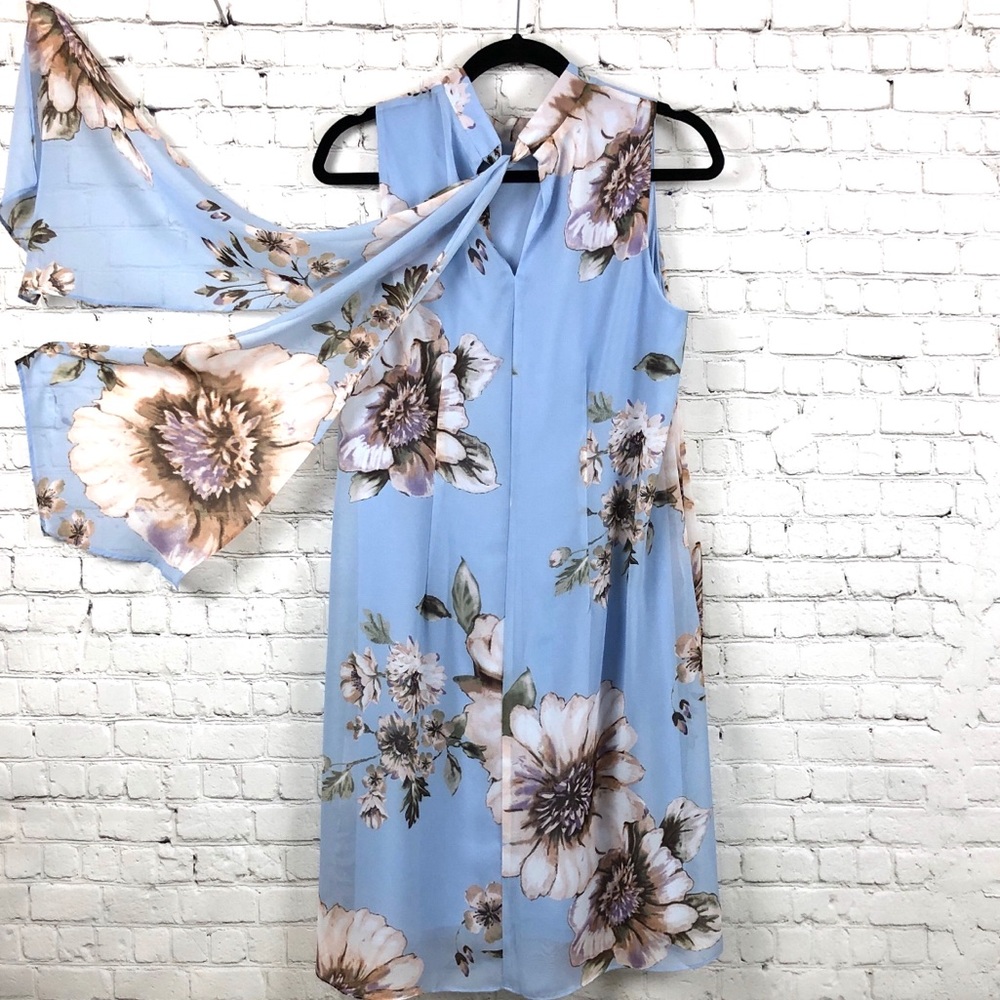 Flowy Swing Dress w/ Tie Backs